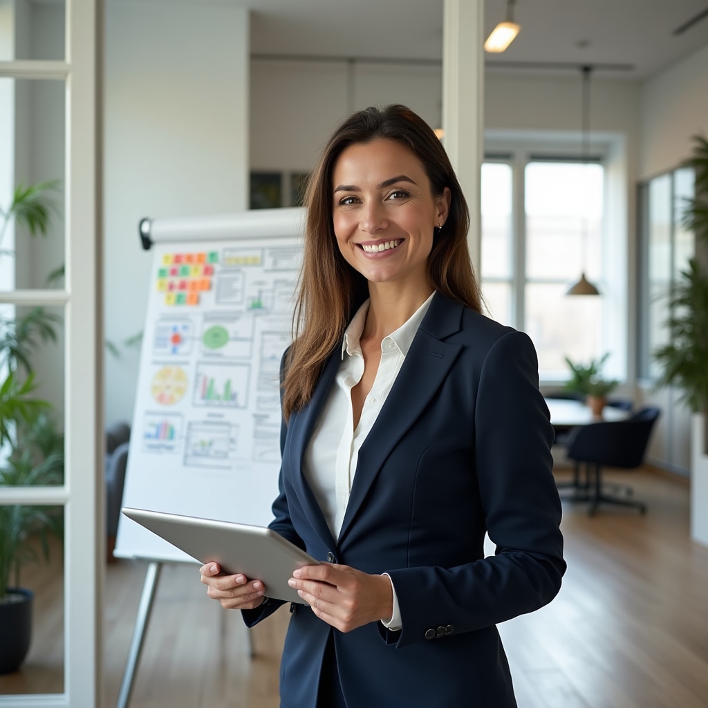 Profesionist în supply chain într-un atelier de formare